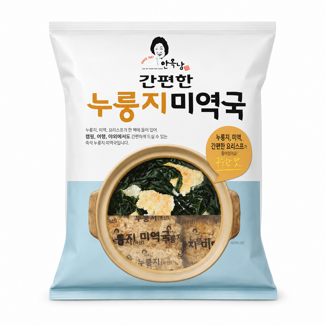 안옥남 누룽지 미역국, 1개, 820g