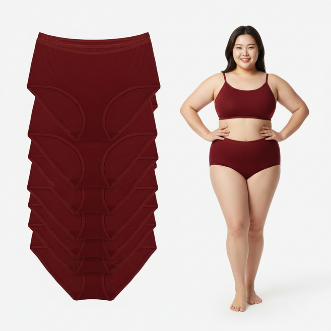 위올라잇 여자팬티 빅사이즈 5/10/15매 세트 무압박 7컬러