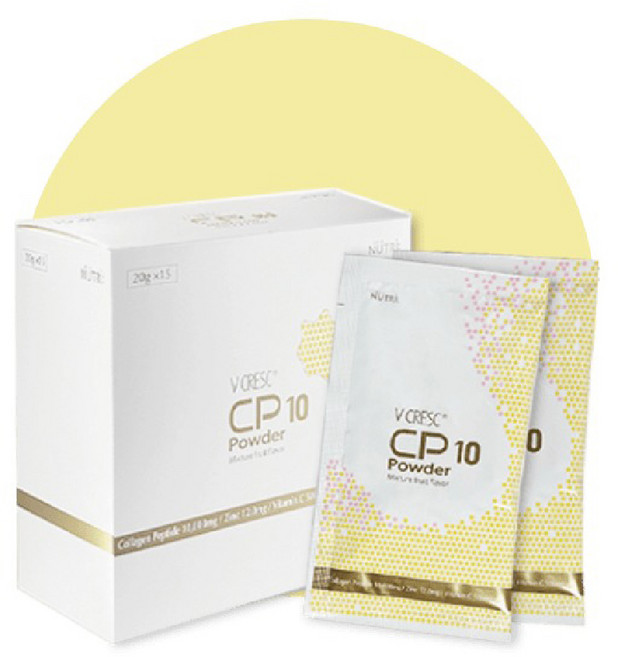 V CRESC CP10(20gx15개입) 상처치유에 도움이 되는 식품/콜라겐펩타이드 10 000mg 비타민C 500g 아연 12mg 함유, 15개