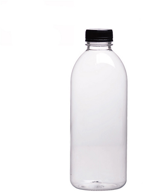 서울패키지 우유1L 투명페트병 38파이 블랙캡 1박스, 90개