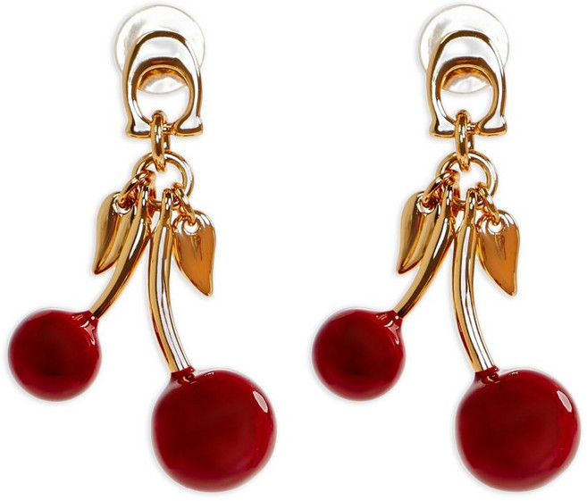 코치 체리 드롭 이어링