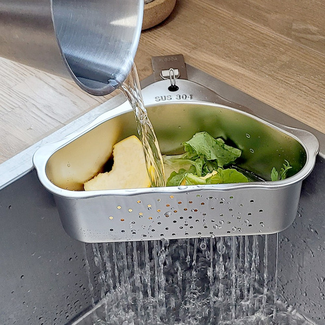 판플리 스테인리스304 음식물 거름망, 본체+스테인리스 고리