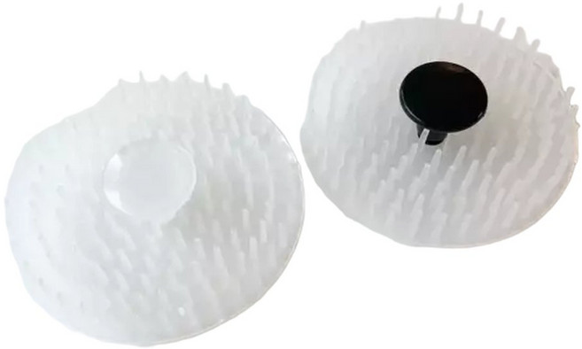 두피맛사지브러쉬(2개입) 일본산 실리콘브러쉬 샴푸브러시, 2개