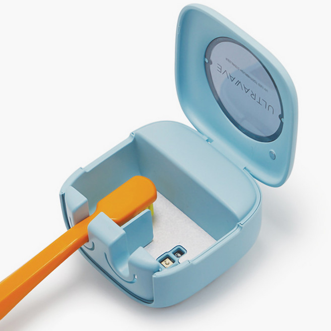 휴대용 가정용 무선 충전식 2인용 커플 UV살균기 칫솔살균기 (TS-22), 3. 민트