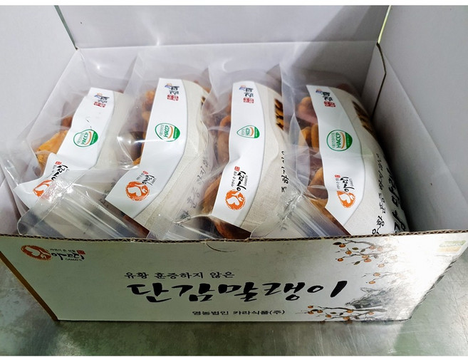 [감아띠] 유황훈증 등 후숙하지 않은 순수 단감 말랭이 800g, 1박스