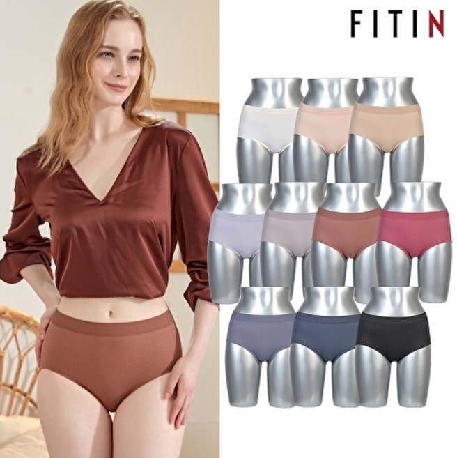 [방송히트]피트인 518 빅사이즈 경량 도트 자카드 퓨징팬티 10종(90~110)