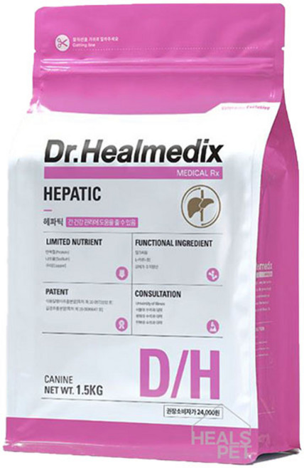 닥터힐메딕스 헤파틱 D/H dh 1.5kg 강아지 간 관리, 1개, 간+장건강