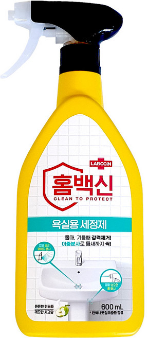 애경 랩신 홈백신 욕실용 세정제 600ml, 1
