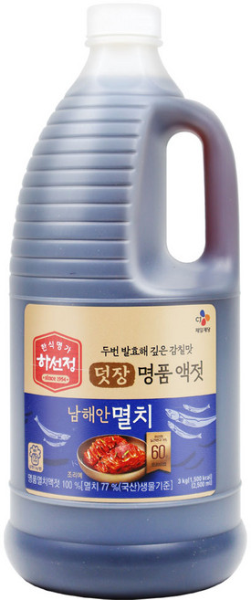 하선정 남해안 명품 멸치액젓, 3kg, 4개