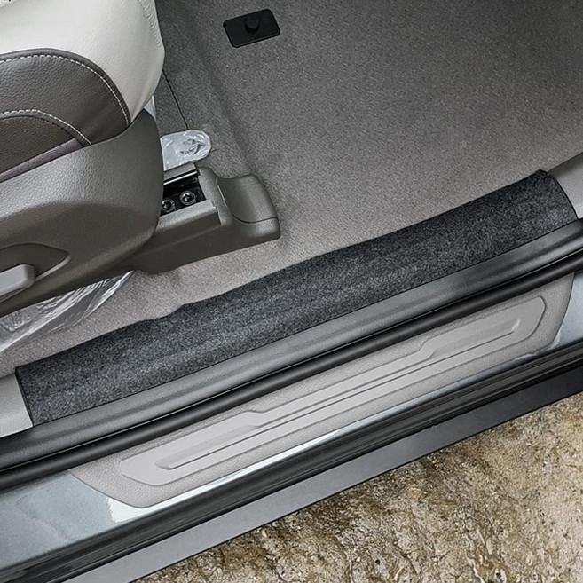 카프트 4세대 카니발 도어커버 호환 스크래치방지 용품, 도어스텝커버(1+2열)
