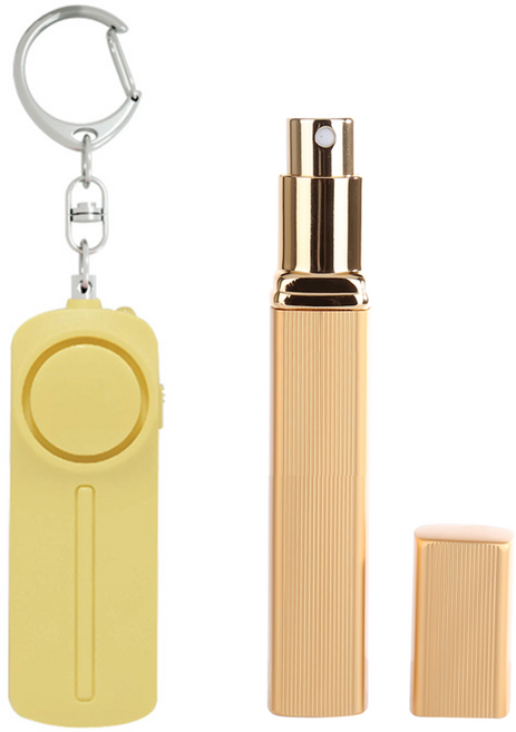 쉴트 휴대용 호신용품 세트, 옐로우&골드, 1개