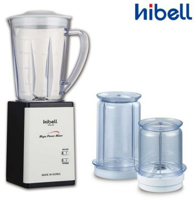 하이벨 국산 다용도 소형 믹서기 HBM-800 4중날 믹서기 분쇄기 블렌더 1.2L, 상세페이지 참조