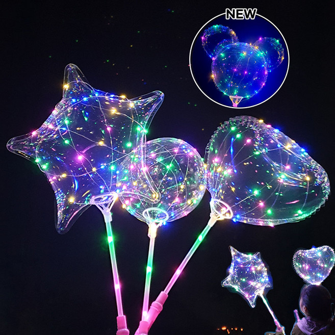 [영번지몰] diy 야광 LED 풍선 풀 세트, 미키마우스, 1개