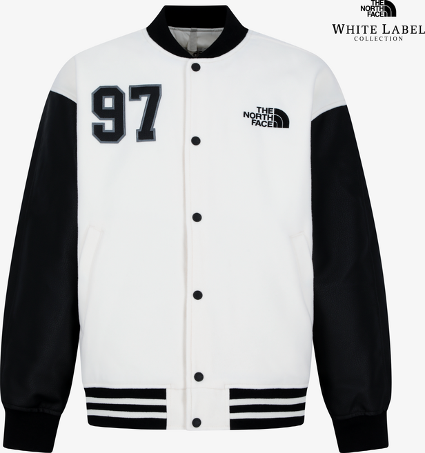 [매장판] 노스페이스 화이트라벨 경량 패딩 자켓 바시티 히트 점퍼 크림 NJ3NR59L