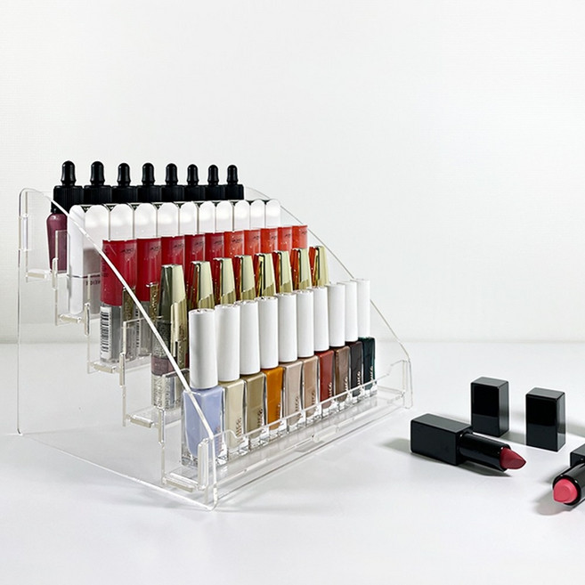 5단립스틱정리대 매니큐어진열대 화장품진열 소형, 매니큐어 정리대 5단 (소) [M05150A], 1개