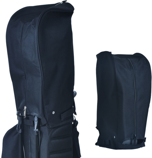 리젠시 베이직 골프백 후드커버 벨크로 캐디백 블랙 화이트 헤드커버, 베이직블랙