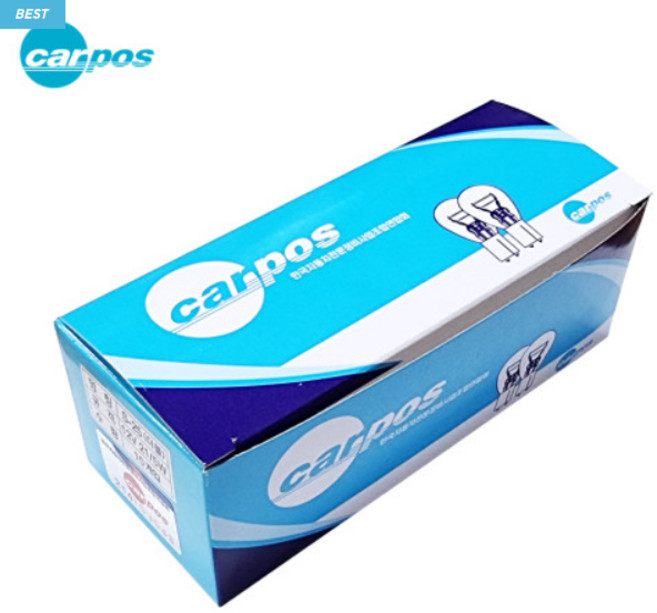 카포스 백색 더블전구 12V21/5W 10개입 1박스 자동차 브레이크등/후미등/테일램프/10개입 실속형, 10개