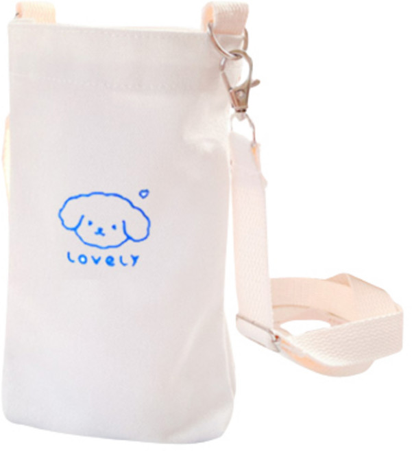 귀여운 캔버스 음료 텀블러 커피 미니 가방