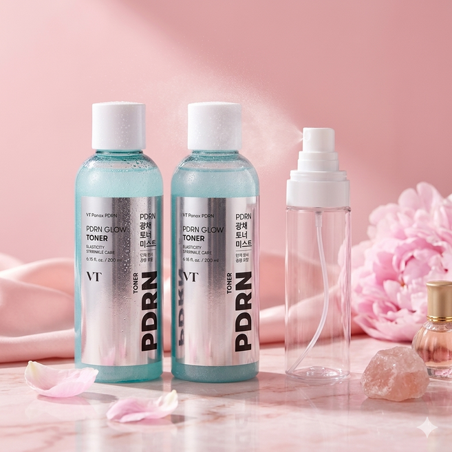 1+1브이티 PDRN 광채 토너 200ml +안개분사 미스트용기