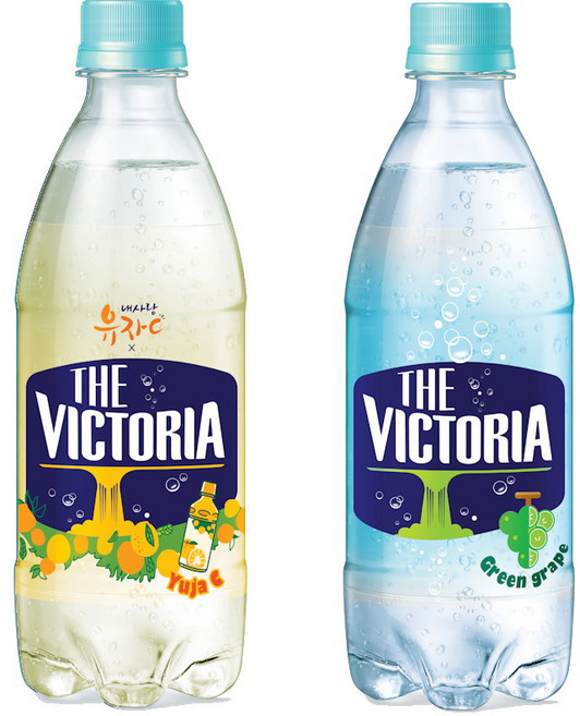 더 빅토리아 내사랑유자C+청포도 탄산음료 500ml 20+20개, 40개