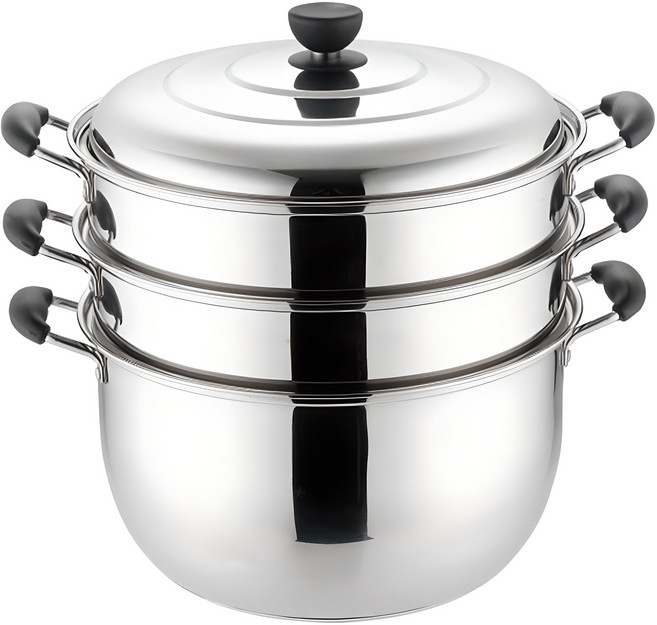 퀸센스 3단 찜냄비, 32cm, 1개