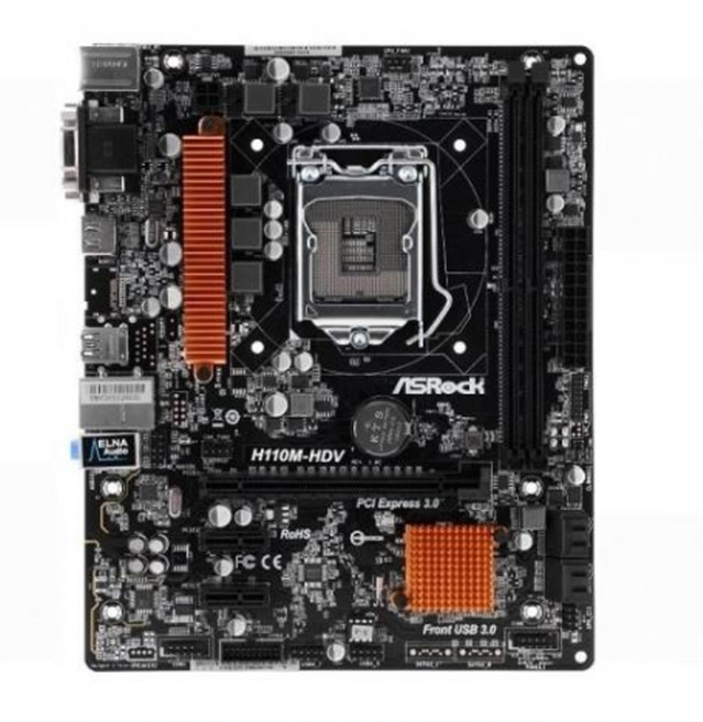 에즈락 H110M-HDV 보드 중고 LGA1151 인텔 6세대 7세대 호환
