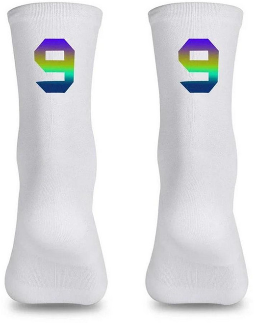 전문 사이클링 통기성 양말 자전거 레이싱 압축 축구 농구 스포츠 반사, EU Size 39-46, 1. J White