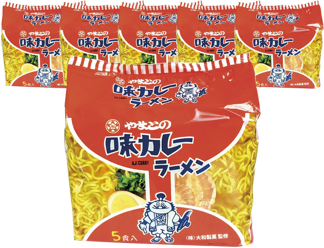 Tanaka Products 야마토 맛 카레 라멘 5개입 445g, 6개
