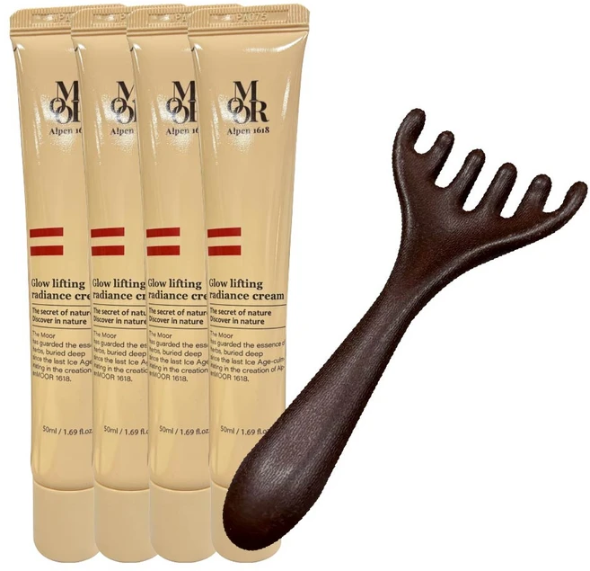 알펜무어 1618 글로우 리프팅 래디언스 크림 50ml 추가 두피 괄사 1P 증정, 4개 - 쿠팡