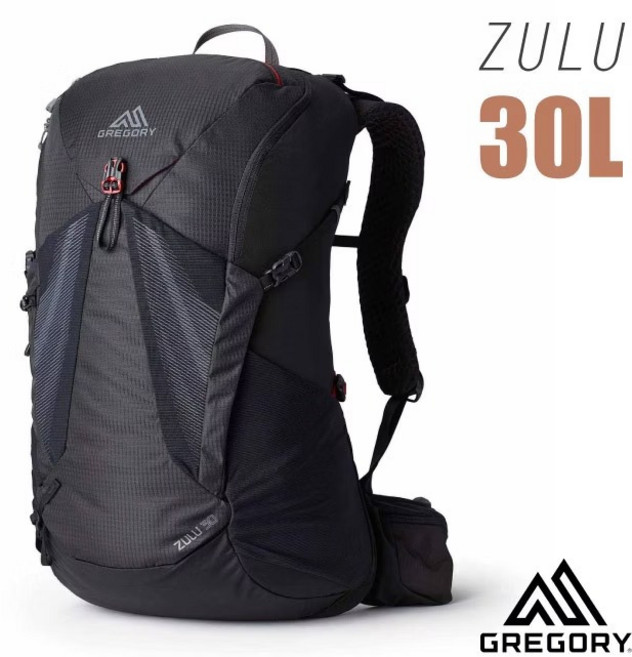 GREGORY ZULU 30L 網架式登山背包 火山黑 145291