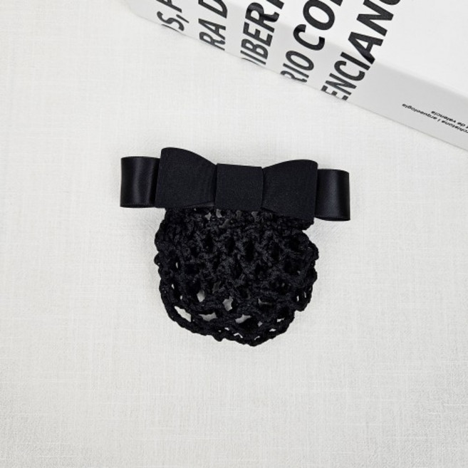 무이토린다 귀여운 리본 핸드메이드 리본 머리망 면접 승무원 간호사머리망