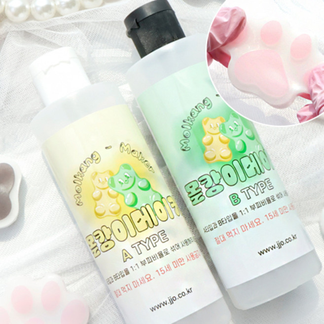 New 몰캉이 메이커 500ml 대용량 스퀴시 젤 공예용 말랑이 만들기, #1L, 1개