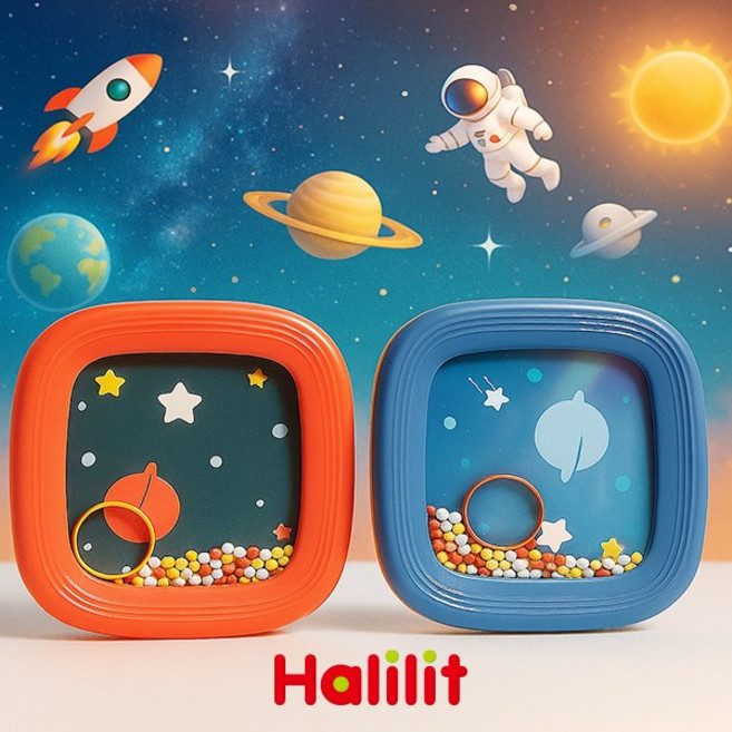 [할릴릿] 영유아 악기 놀이 23종 / 악기 총출동! 아기 음악가의 첫 콘서트 세트, 14_쉐이킹 드럼, 1개