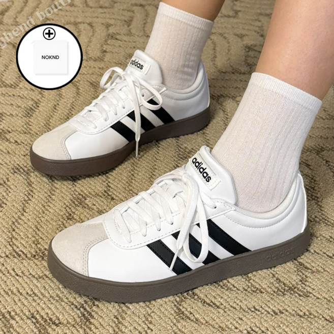 아디다스 삼바 코트 운동화 단화 화이트 +HI스티커