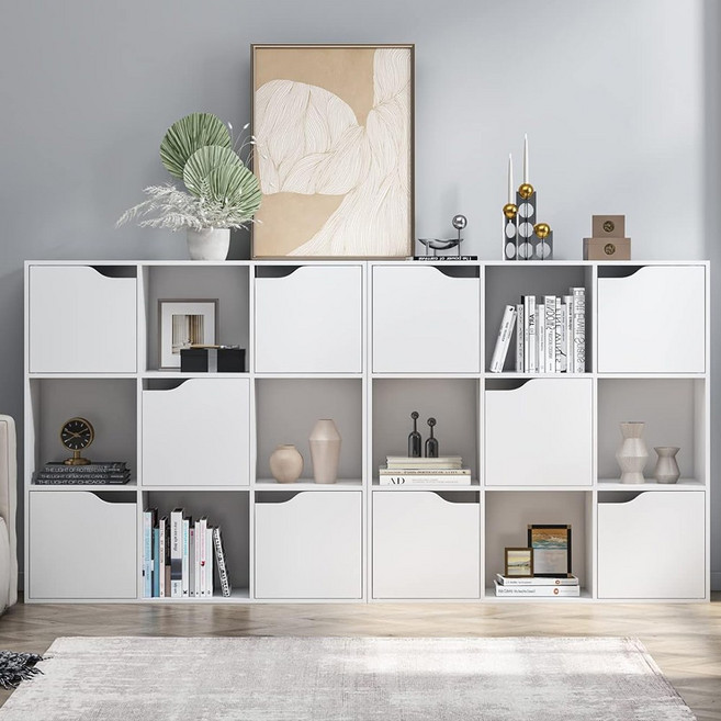 CABICO 큐브 수납장 다층 책장 장난감 수납장 단단한 나무 수납장 어린이 방 디스플레이 캐비닛