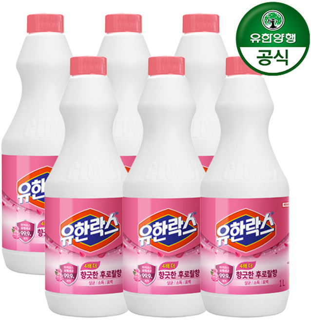 유한락스 후로랄, 1L, 6개