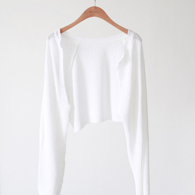 니트공장 여름 시스루 레이어드 볼레로 가디건