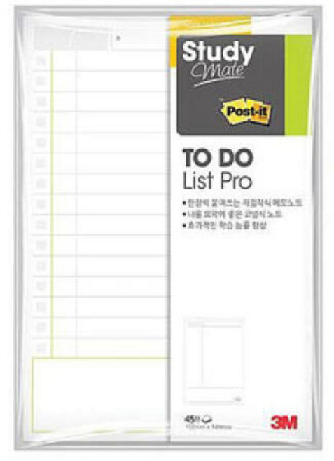 3M 스터디메이트 TODO-L 플래너노트 포스트잇, 본품, 1개