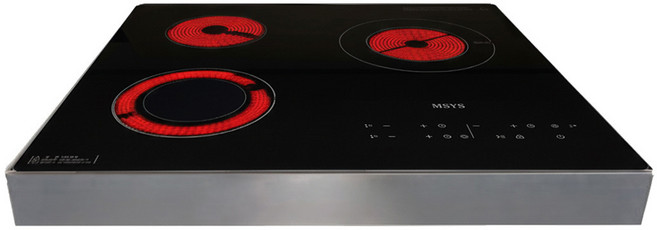 [리뷰 작성 시 고급 냄비 무료증정] 한샘MSYS 3구 하이라이트 CTB-MSC330E 엠시스 전기레인지 빌트인 가정용 이동형 프리스탠딩 자가설치 전국설치가능, CTB-MSC330E+6cm 실버케이스