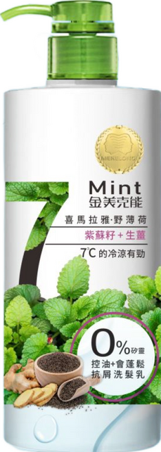 金美克能 紫蘇籽+生薑抗屑止癢洗髮乳, 750ml, 1個