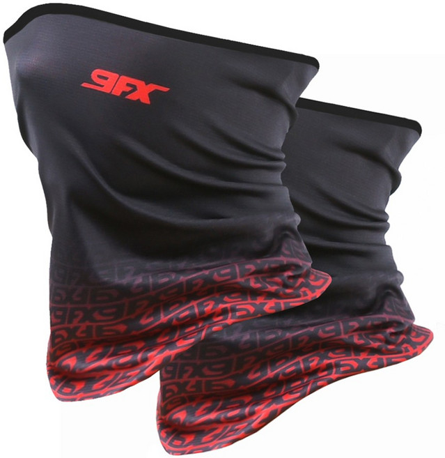 나인에프엑스 여름용 스포츠 자외선차단 마스크 2p, 9FX 이그니션 레드, 1개