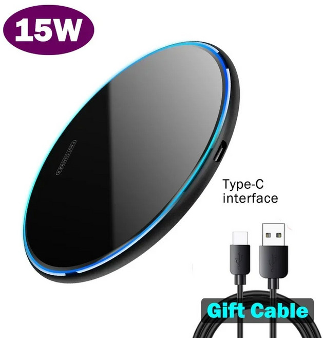 PIXEL 7A 8A 6 7 8 9 XL 접이식 무선 충전 QI 호환 충전기(케이블 )용 15W 고속 충전기, Black, 1개, 1개입