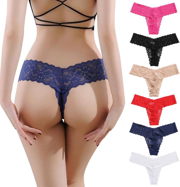 루그리 부드러운 여성 망사 티팬티 6p set