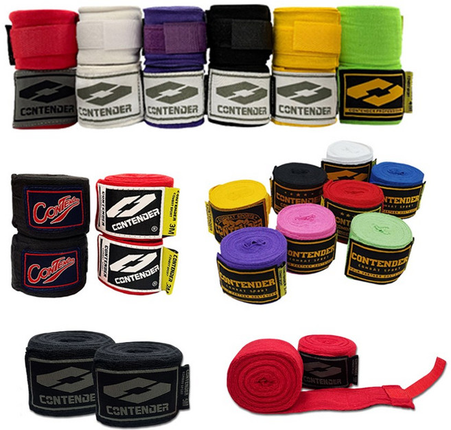 컨텐더 CP-710 CP-712 CP-713 CP-714 복싱 핸드랩 모음, 레드, 1개