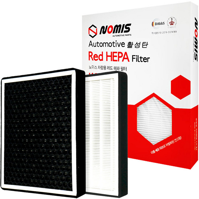 노미스 현대 기아 쉐보레 KGM쌍용 르노삼성 자동차 차량용 에어컨필터 HEPA 활성탄 일체형 콤비 캐빈필터, H008 현대 (기아), 1개