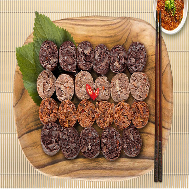 HACCP 웰빙 건강 전통순대 30년 전통 토종 모듬순대 2색 3색 4색, 1개, 400g