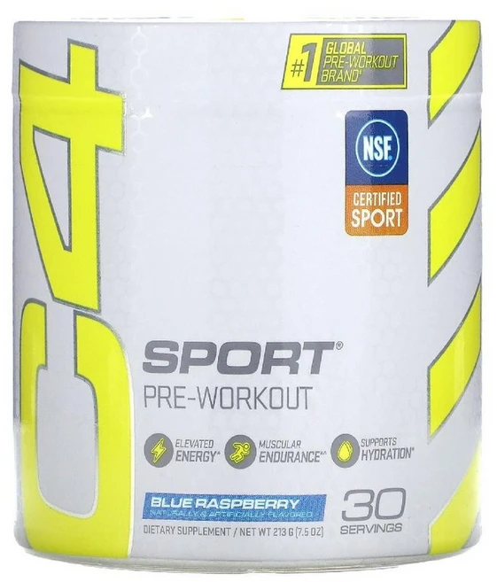 C4 프리워크아웃 운동부스터 베타알라닌 아르기닌 크레아틴 카페인 CELLUCOR 라즈베리 213g 2set, 블루 라즈베리, 2개 - 쿠팡