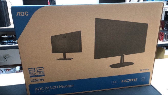 AOC 22B2HN/96 60Hz 22吋 液晶顯示器 窄邊框設計 高解析度呈現細膩畫質