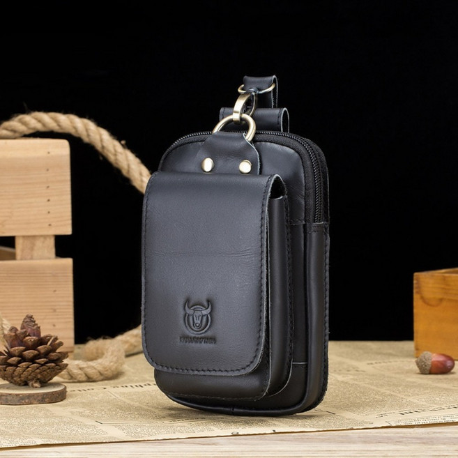 真皮腰包 牛皮掛腰包 腰掛包 皮革手機包 男士皮帶包