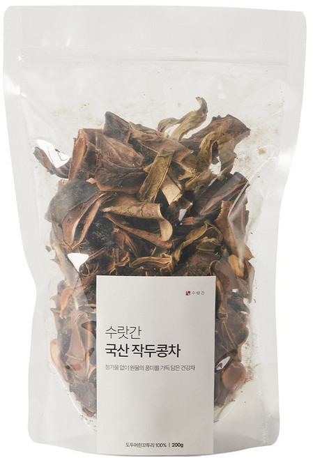 수랏간 태우지 않고 볶은 국산 작두콩차, 2개, 1개입, 200g